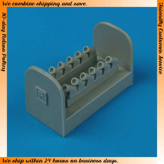 1/72 Supermarine Spitfire Mk..XIV Exhaust - round for Fujimi kits 