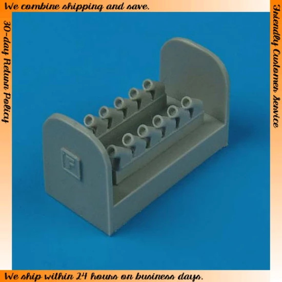 1/72 Supermarine Spitfire Mk..XIV Exhaust - round for Fujimi kits 