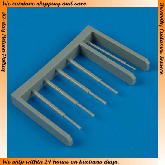 1/72 Douglas A-1 Skyraider gun barrels and pitot tube for Hasegawa kits 