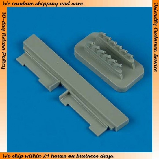 1/72 P-51B/C Mustang Exhaust for Hasegawa kit
