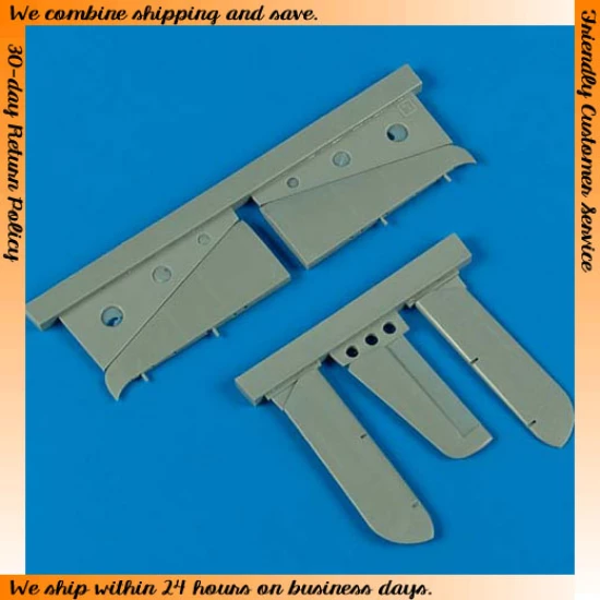 1/72 Grumman F6F Hellcat Separated Tail Planes for Eduard kits 