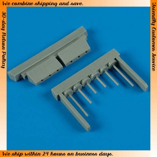 1/72 Grumman F6F-3/F6F-5 Hellcat Gun Barrels for Eduard kits
