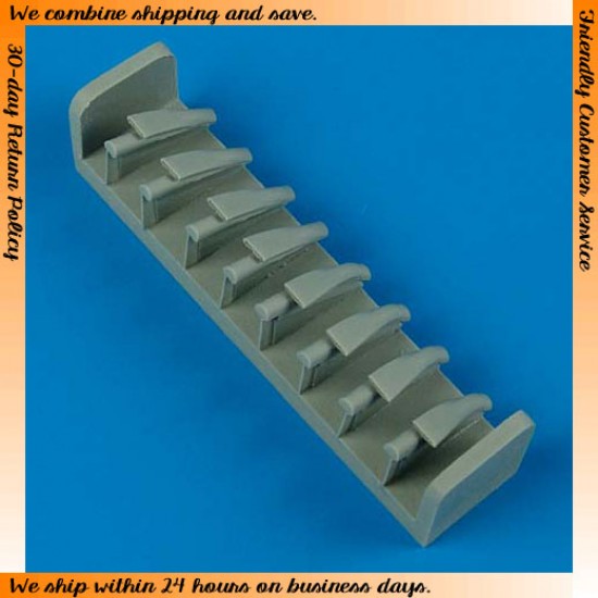 1/72 Handley-Page Halifax B Mk.I/Mk.II Exhaust type B for Revell kits 