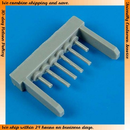 1/72 Curtiss P-40B/P-40C Gun Barrels for Airfix kits 