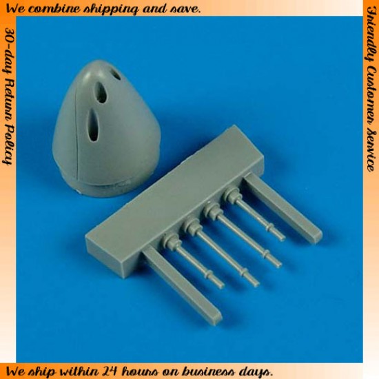 1/72 Grumman F9F-2 Panther Correct Nose with Gun Barrels for HobbyBoss kits