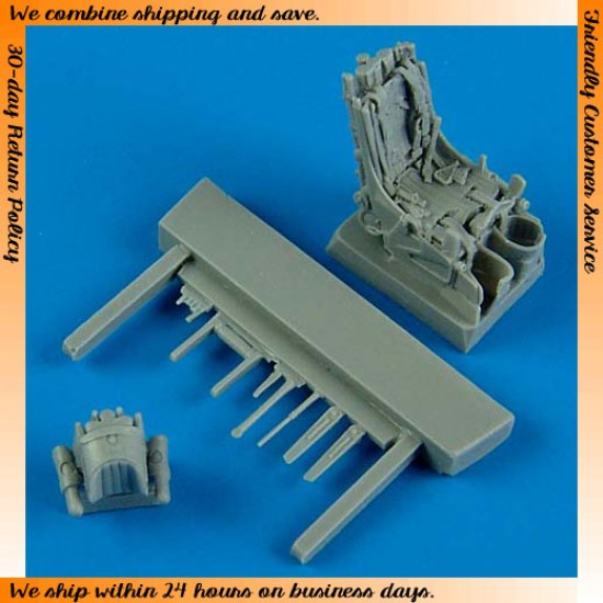 1/72 Mikoyan MiG-29A Ejection Seat w/safety belt for Airfix,Hasegawa,Heller,Italeri,Revell