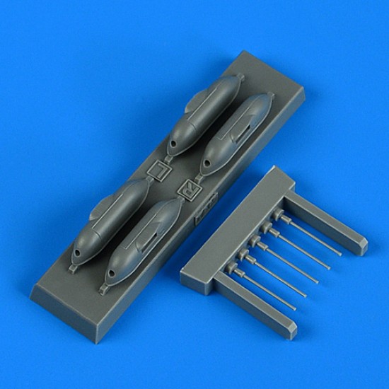 1/72 Messerschmitt Bf 109G-6/R6 Cannon Pods for Tamiya kits