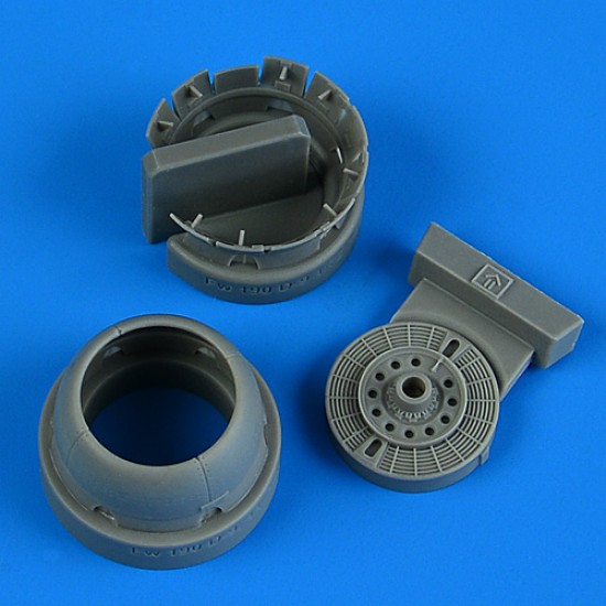 1/72 Fw 190D-9 Cowling and Cooling Flaps (Opened) for IBG kits