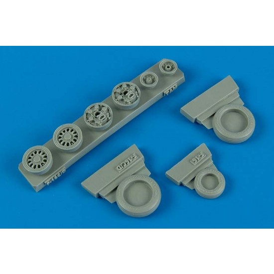 1/48 Lockheed-Martin F-16C / CJ Block 50/52 Weighted Wheels for Kinetic/Tamiya kits