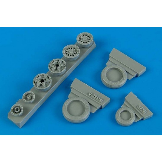 1/48 Lockheed-Martin F-16C / CJ Block 40/50/60 Weighted Wheels for Hasegawa kit