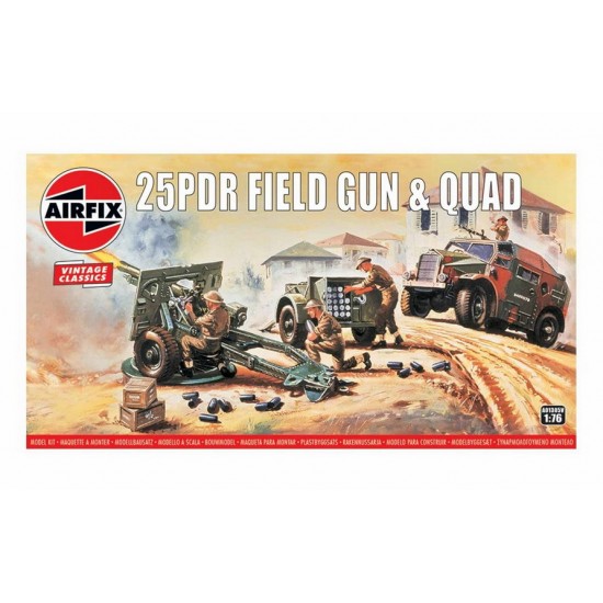 1/76 Vintage Classics - 25pdr Field Gun& Quad