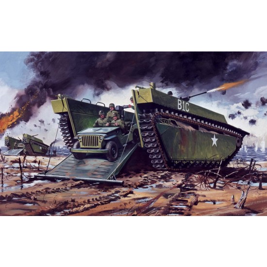 1/72 Buffalo Amphibian LVT & Jeep