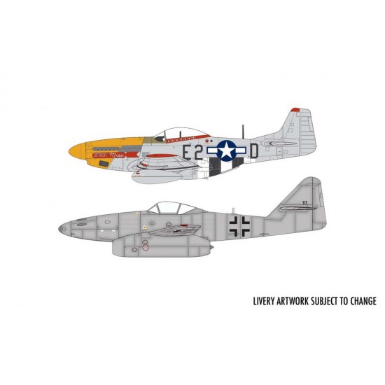 1/72 Messerschmitt Me262 & P-51D Mustang Dogfight Double