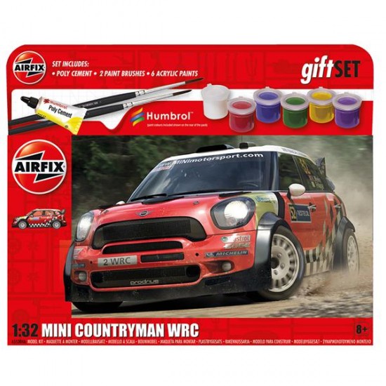 1/32 Gift Set - Mini Countryman WRC (kit, paints, glues, brushes)