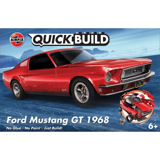 Non-Scale Quickbuild Ford Mustang GT 1968 Plastic Brick Construction Toy