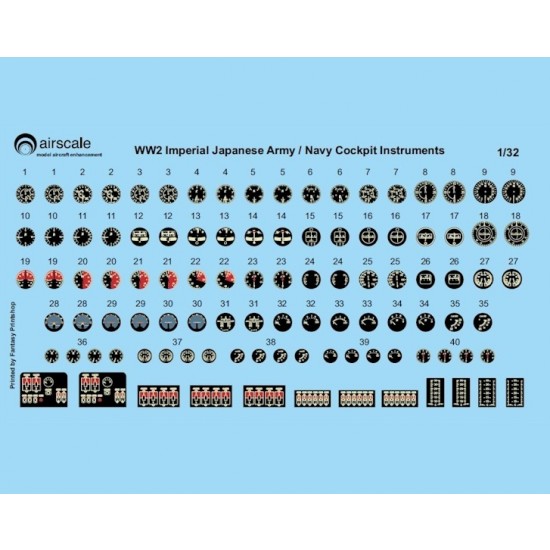 1/32 WWII Japanese Instruments Decals