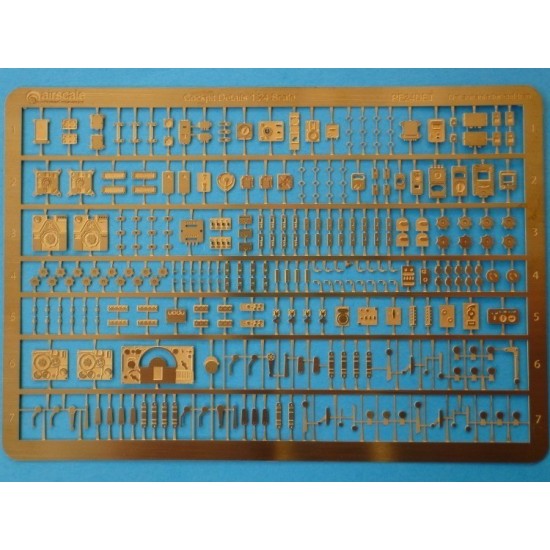 1/24 WWII RAF/German/US Cockpit Photo-etched Sheet
