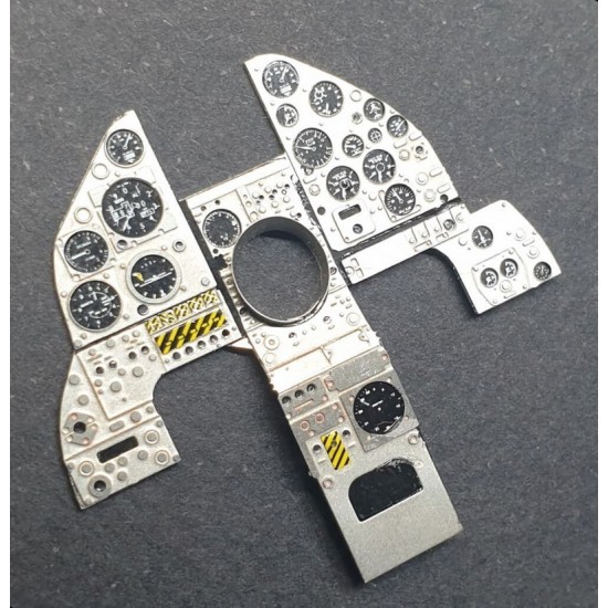 1/24 Harrier GR1 / GR3 Nickel Silver Instrument Panel for Airfix kits