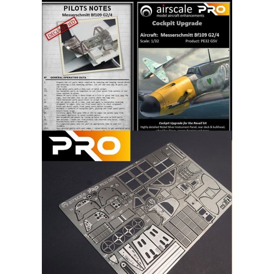 Airscale 1/32 Messerschmitt Bf109 G2/4 Cockpit Upgrade (Pro) for Revell ...