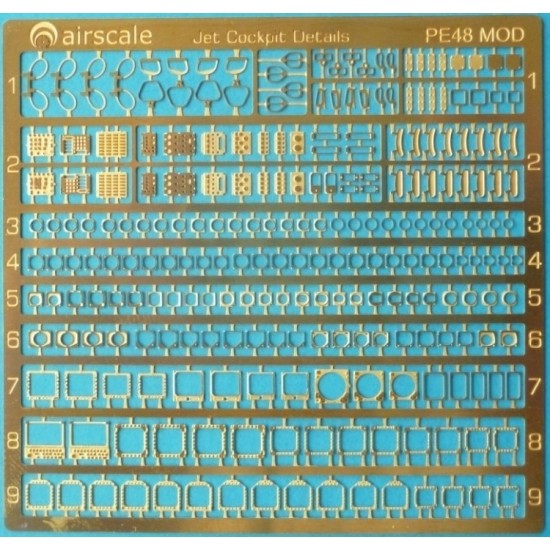 1/48 Modern Jet Cockpit Photo-etched Sheet