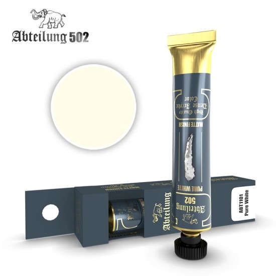 High Quality Dense Acrylic Paint - Pure White (20ml tube)