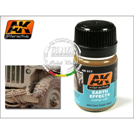 Enamel Paint - Earth Effects (Matt Dark Earth Wash) 35ml