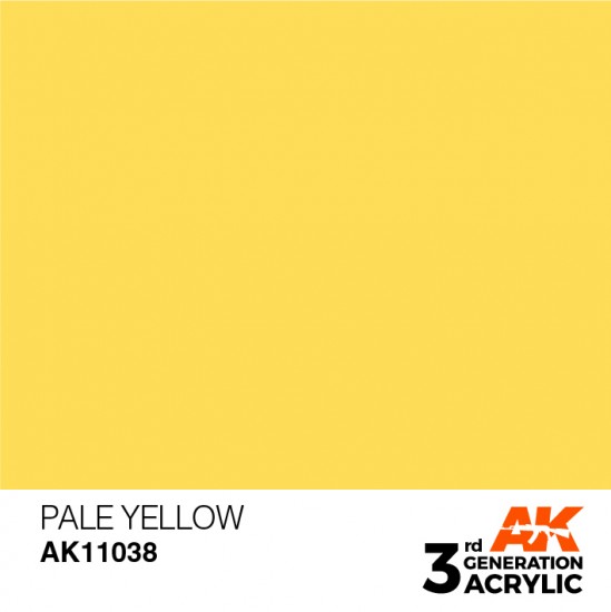 Acrylic Paint (3rd Generation) - Pale Yellow (17ml)
