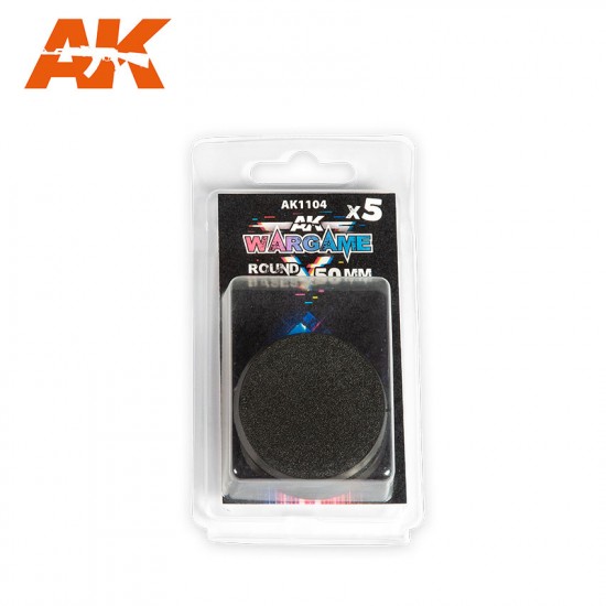 Plastic Wargame Bases - Round Base 50mm (5pcs)