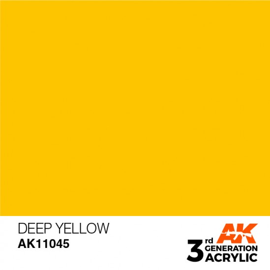 Acrylic Paint (3rd Generation) - Deep Yellow (Intense Colours, 17ml)