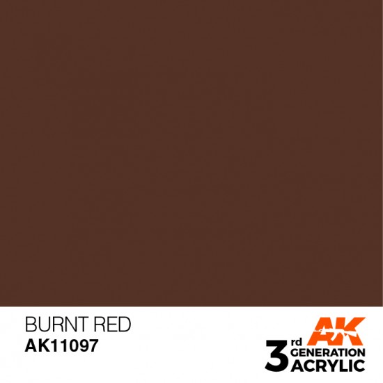 Acrylic Paint (3rd Generation) - Burnt Red (17ml)
