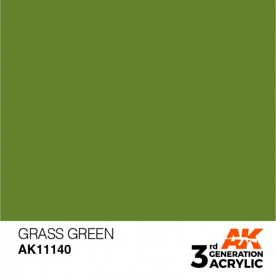 Acrylic Paint (3rd Generation) - Grass Green (17ml)