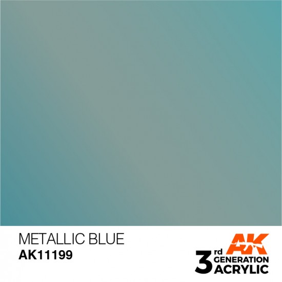 Acrylic Paint (3rd Generation) - Metallic Blue (17ml)