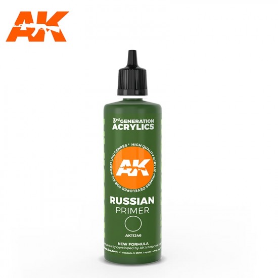 Acrylic Surface Primer - Russian Green (100ml, 3rd Generation)