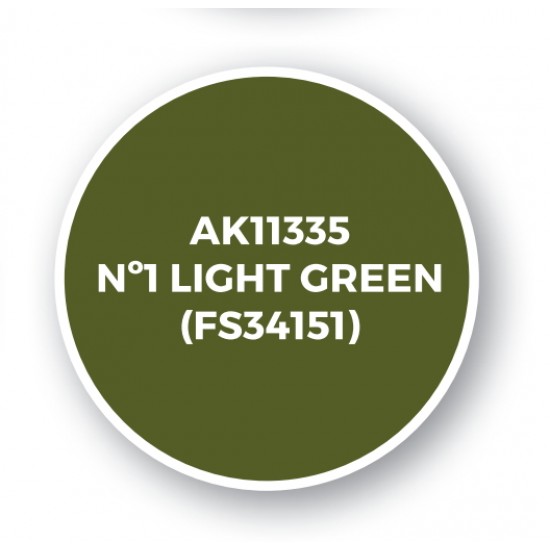 Acrylic Paint (3rd Generation) for AFV - No.1 Light Green (FS34151) 17ml