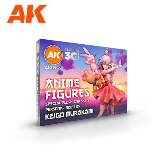 Acrylic Paint (3rd Gen) Signature Set - Anime Figure Keigo Murakami (18x 17ml)