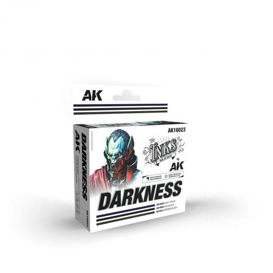 Acrylic Inks Set - Darkness (3x 30ml)