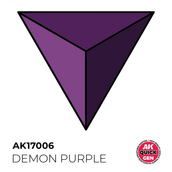 Acrylic Colour for Contrast Painting - Quick Gen #Demon Purple (18ml)