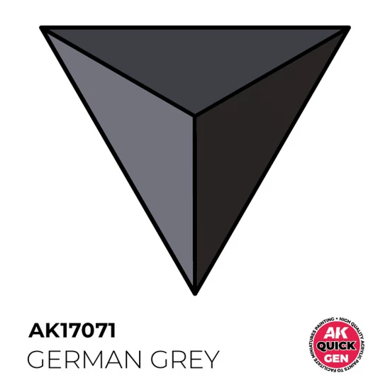 Acrylic Colour for Contrast Painting - Quick Gen #German Grey (18ml)