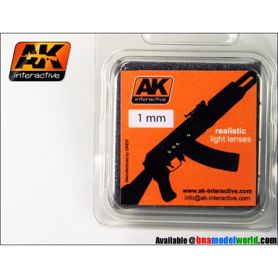 Realistic Light Lenses - Amber (Diameter: 1mm)