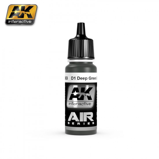 Aircraft Series Acrylic Paint - D1 Deep Green Black (17ml)