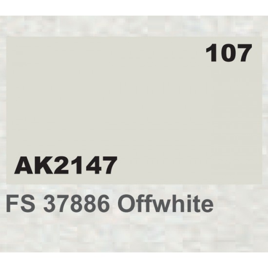 Acrylic Paint - FS 37886 Offwhite (17ml)