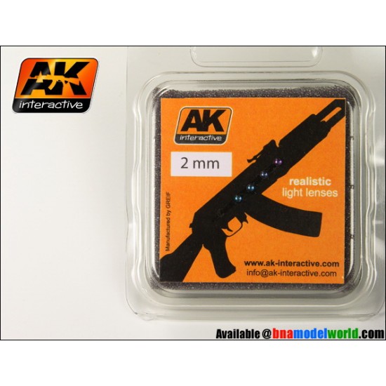 Ak224 Realistic Light Lenses - Optic Colour 2mm AK Interactive AK-224
