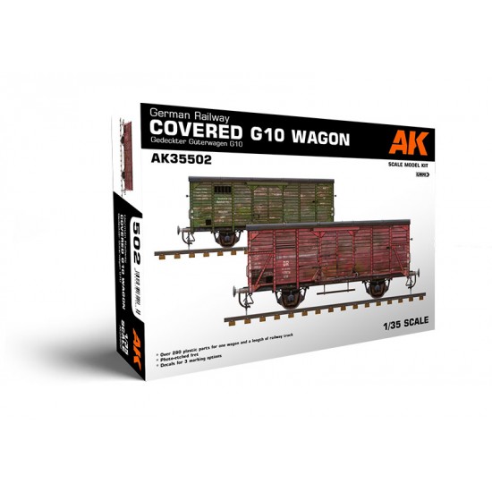 1/35 German Railway Covered G10 Wagon Gedeckter Guterwagen G10