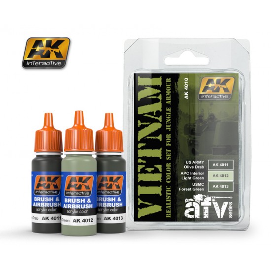 Acrylic Paint Set - Vietnam series (3x 17ml)