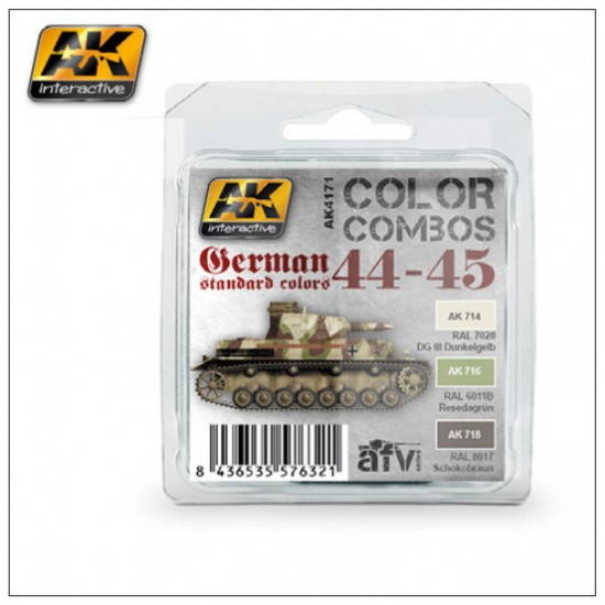1944-1945 German Military Vehicles Standard Colour Combo Paint Set (17ml x3)