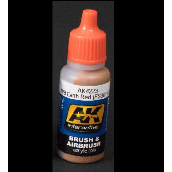 Acrylic Paint - No.8 Earth Red (FS30117) 17ml