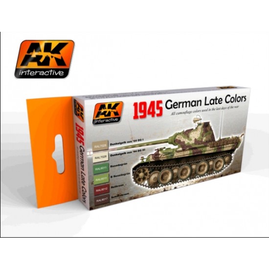 1945 German Late War Colours Paint Set (6 x 17ml)