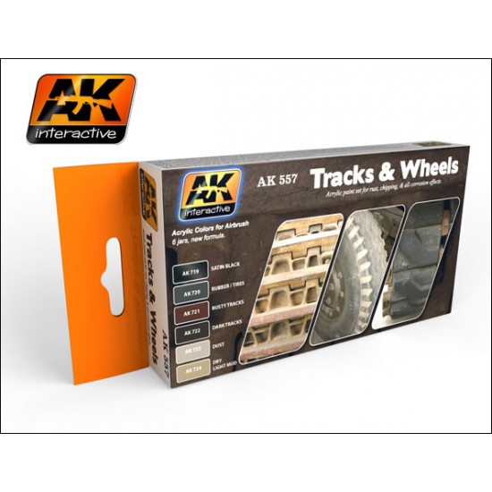 Tracks and Wheels Colour Set (6 x 17ml)