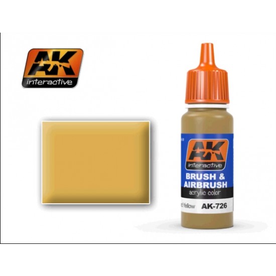 Acrylic Paint - British Sand Yellow for British Desert Vehicles (17ml)