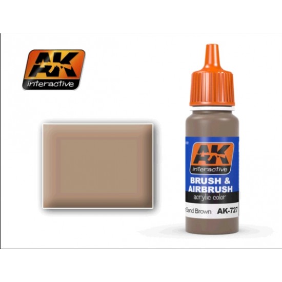 Acrylic Paint - RAL8031 F9 German Sand Brown for German Desert Vehicles (17ml)